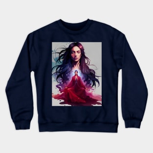 Discover Your Inner Strength: A Captivating Portrait of Meditation Crewneck Sweatshirt